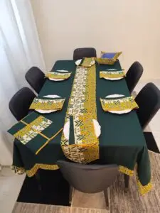 Tisch-Set mit afrikanischen Mustern